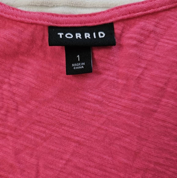 Torrid Women's Pink Top Size 1 - Picture 5 of 6